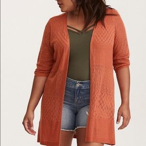 Knit Open Front Cardigan